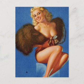 Carte Postale Joli Foxy ♡ pin Vintage ♡
