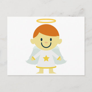 Carte Postale Joli garçon Angel avec Halo