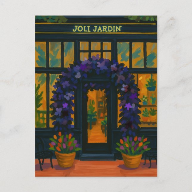 Carte Postale Joli Jardin  (Devant)