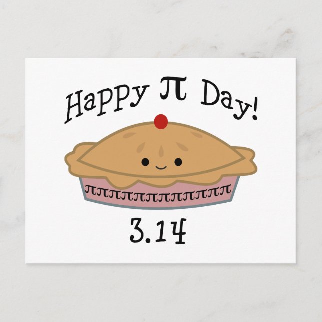 Carte Postale Joli Joyeux Pi Day ! (Devant)