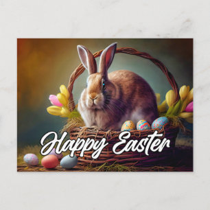 Carte Postale Joli lapin de Pâques