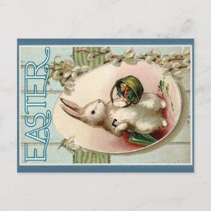 Carte Postale Joli lapin lapin de Pâques Vintage