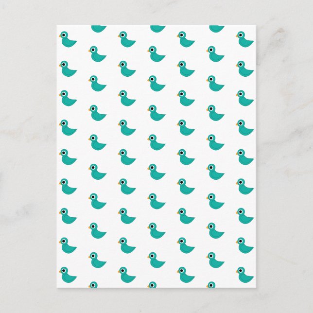 Carte Postale Joli oiseau bleu (Devant)