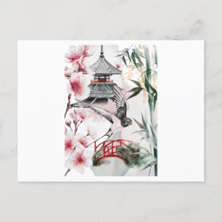 Carte Postale Joli paysage japonais