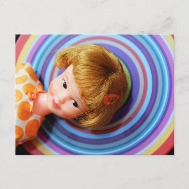 Carte Postale Joli Penny Brite avec cercles (Devant)