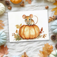 Joli petit citrouille d'Halloween à l'aquarelle en