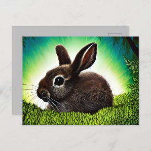 Carte Postale Joli petit livre d'histoires Bunny