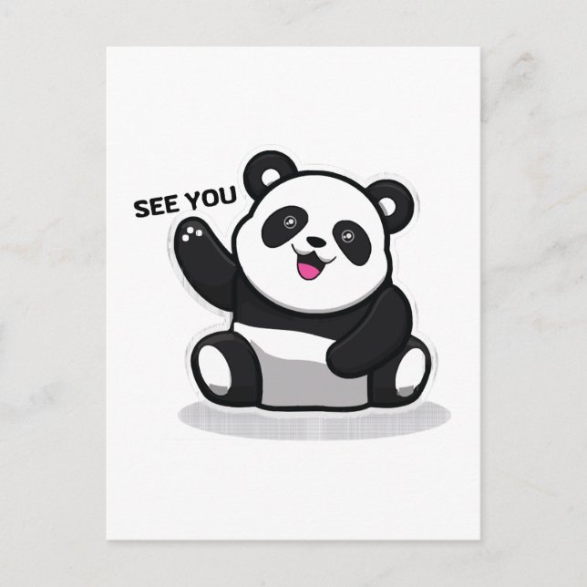 Carte Postale joli petit panda (Devant)
