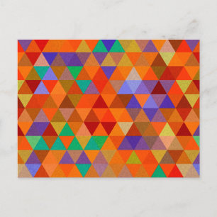 Carte Postale Joli Triangle grunge motif I + vos idées