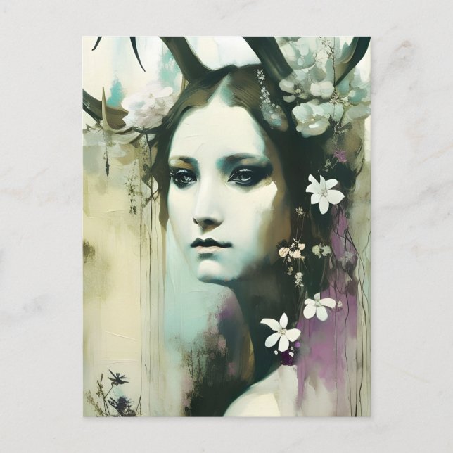 Carte Postale Jolie déesse païenne (Devant)