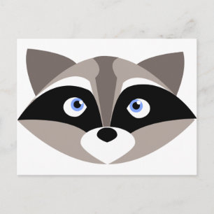 Carte Postale Jolie face Raccoon