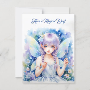 Carte Postale Jolie Fairy Pastel