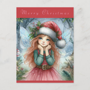 Carte Postale Jolie Fée Joyeux Noël