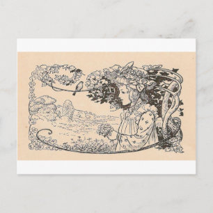 Carte Postale Jolie Fille