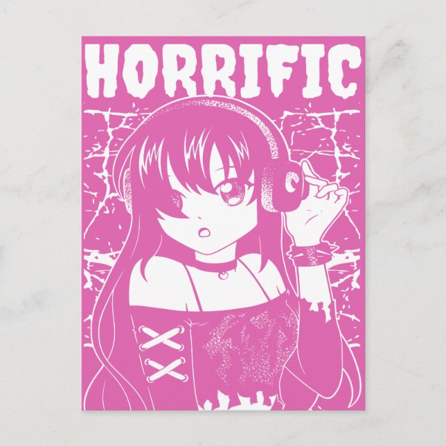 Carte Postale Jolie fille d'anime  (Devant)