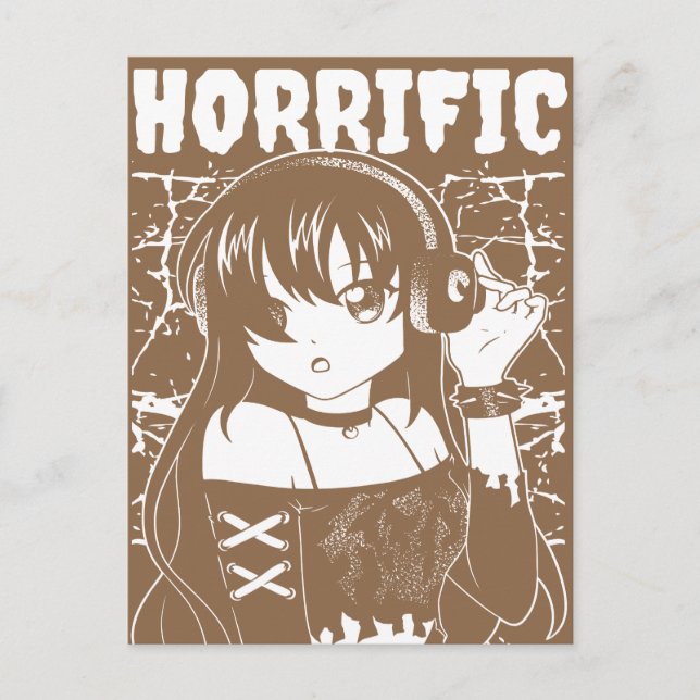 Carte Postale Jolie fille d'anime  (Devant)