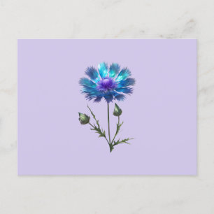 Carte Postale Jolie Fleur Bleue