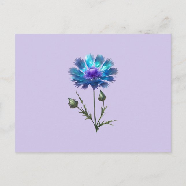 Carte Postale Jolie Fleur Bleue (Devant)