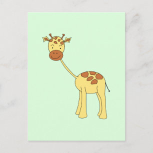 Carte Postale Jolie Giraffe. Dessin.