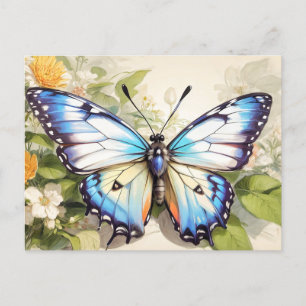 Carte Postale Jolie illustration de papillon créatif