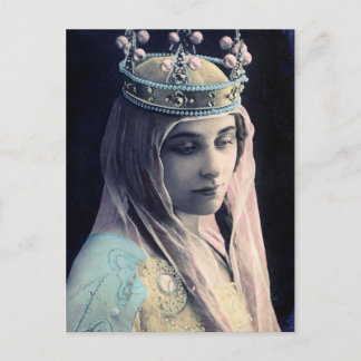 Carte Postale Jolie jeune reine