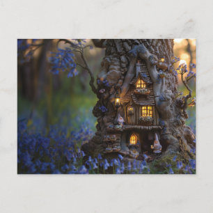 Carte Postale Jolie maison gnome dans un arbre