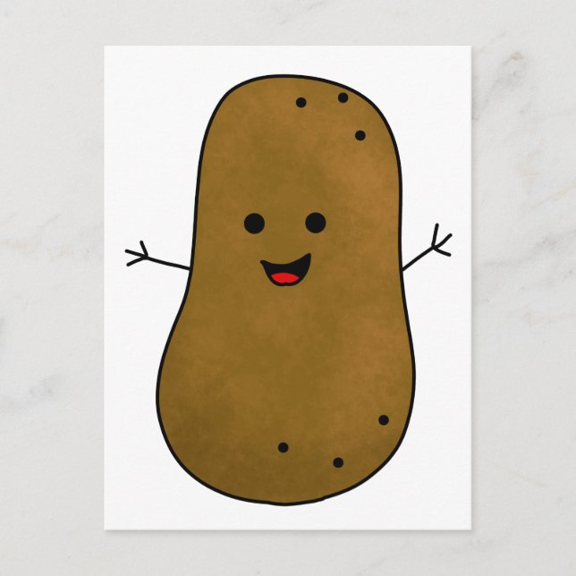 Carte Postale Jolie Patate Heureuse (Devant)