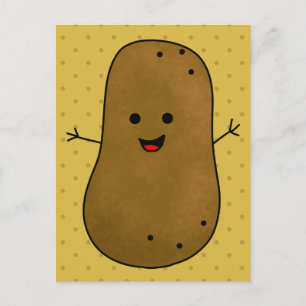 Carte Postale Jolie pomme de terre heureuse