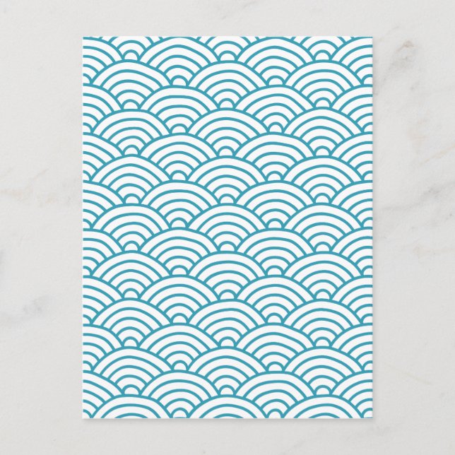 Carte Postale Jolie vague turquoise (Devant)