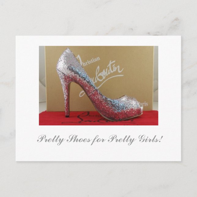 Carte Postale Jolies chaussures pour les jolies filles ! (Devant)
