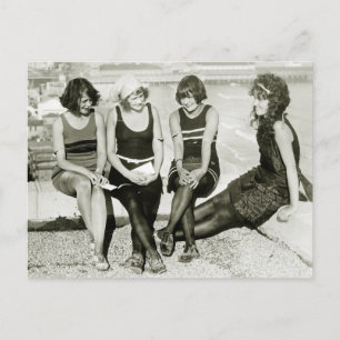 Carte Postale Jolies filles, années 1920