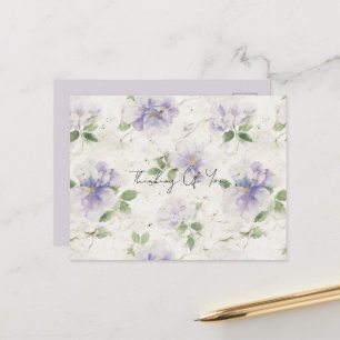 Carte Postale Jolies fleurs de lavande violette