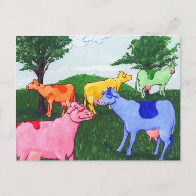 Carte Postale Jolies vaches (Devant)