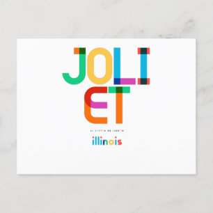 Carte Postale Joliet Illinois milieu du siècle, Art Pop,
