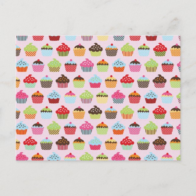 Carte Postale Jolis Cupcakes (Devant)