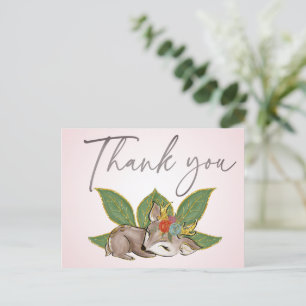 Carte Postale Jolis petits amis de la forêt de cerfs verts migno