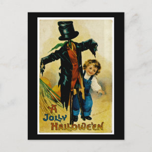 Carte Postale Jolly Halloween Scarecrow