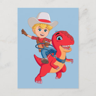 Carte Postale Jon et Blitz   Ranch des dinosaures
