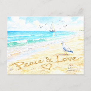 Carte Postale Jon Seagull - Paix & Amour