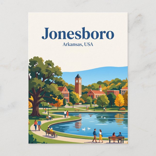 Carte Postale Jonesboro États-Unis (Devant)
