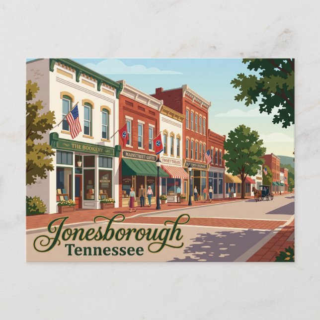Carte Postale Jonesborough historique États-Unis (Devant)
