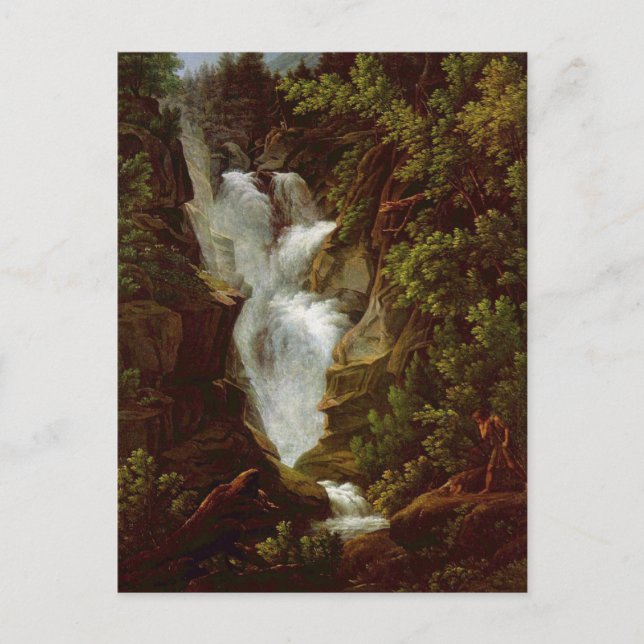 Carte Postale Joseph Anton Koch, Wasserfall, 1796 (Devant)