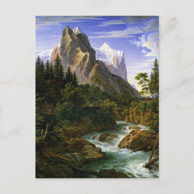 Carte Postale Joseph Anton Koch, Wetterhorn von der Rosenlaui (Devant)