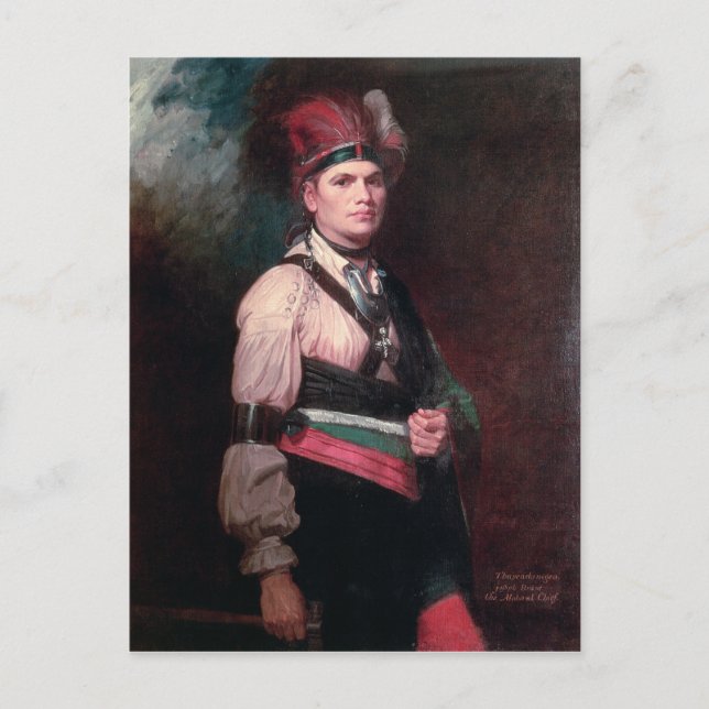 Carte Postale Joseph Brant, chef des Mohawks, 1742-1807 (Devant)
