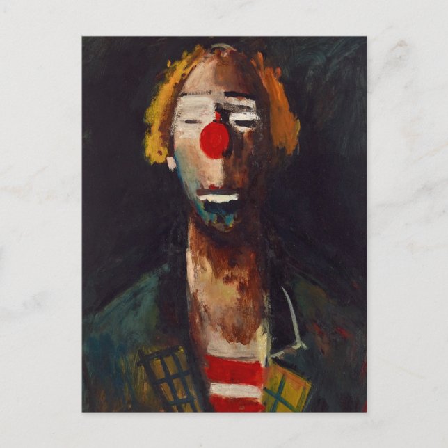 Carte Postale Joseph Kutter Clown Portrait (Devant)