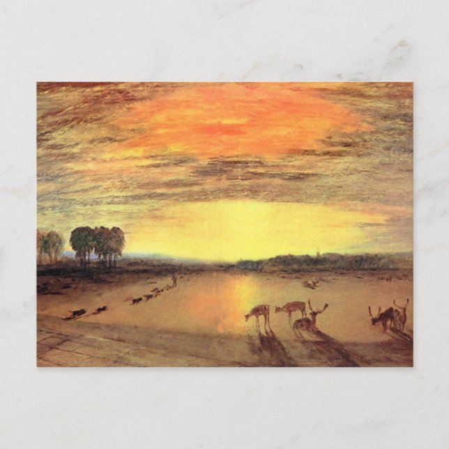 Carte Postale Joseph Mallord Turner - Petworth Park (Devant)