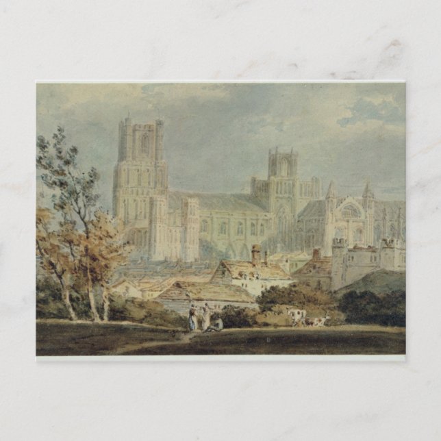 Carte Postale Joseph Mallord William Turner | Vue d'Ely Cathed (Devant)