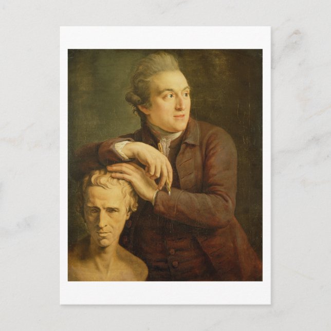 Carte Postale Joseph Nollekens (1737-1823) avec son buste de Lau (Devant)