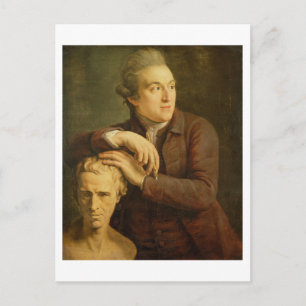 Carte Postale Joseph Nollekens (1737-1823) avec son buste de Lau