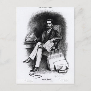 Carte Postale Joseph Pulitzer de The Curio, 1887